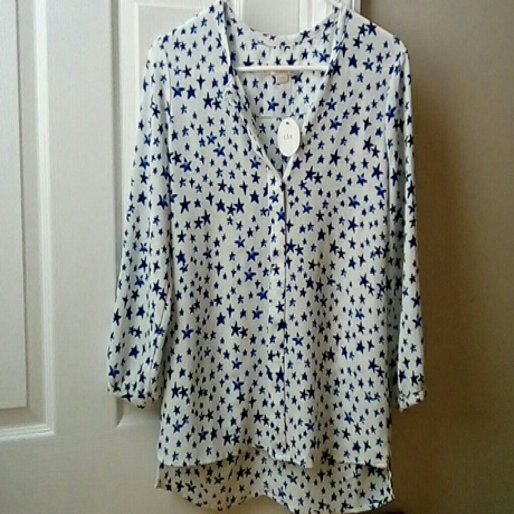 Elbow length star blouse C&E
